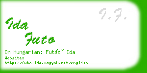ida futo business card